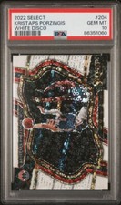 2022 Select Kristaps Porzingis White Disco PSA 10 Gem Mint Courtside Pop 1
