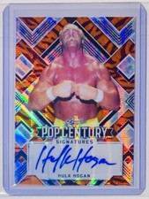 2022 Leaf Pop Century Hulk Hogan Auto /4 Tiger Prizm Autograph SSP RARE