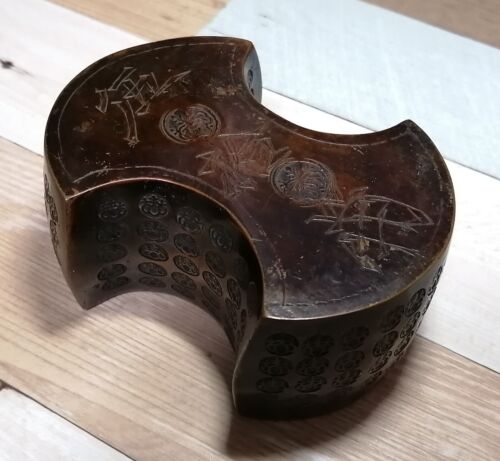 Bronze Weight Balance Japan BUNDO Japanese Y99 EDO 50両 1600g SAMURAI (1655-1867)