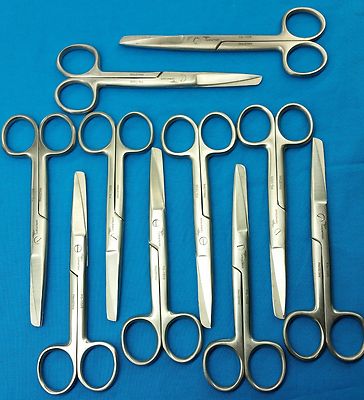 10 O.R Dressing Scissors Operating sharp/blunt 5.5'' ROUND PATTERN SURGICAL INST