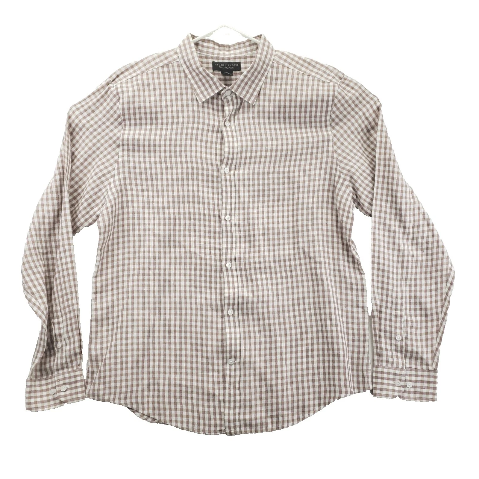 Мужские рубашки Bloomingdale's коричневые