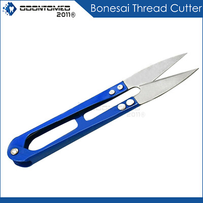 Craft Sewing Thread 4'' Bonsai Snip Scissors Cutter Embroidery Yarn Thrum Blue 
