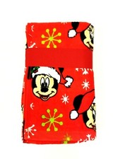 NEW 2 PC SET DISNEY SANTA MICKEY MOUSE RED MULTI COLOR COTTON HAND TOWEL
