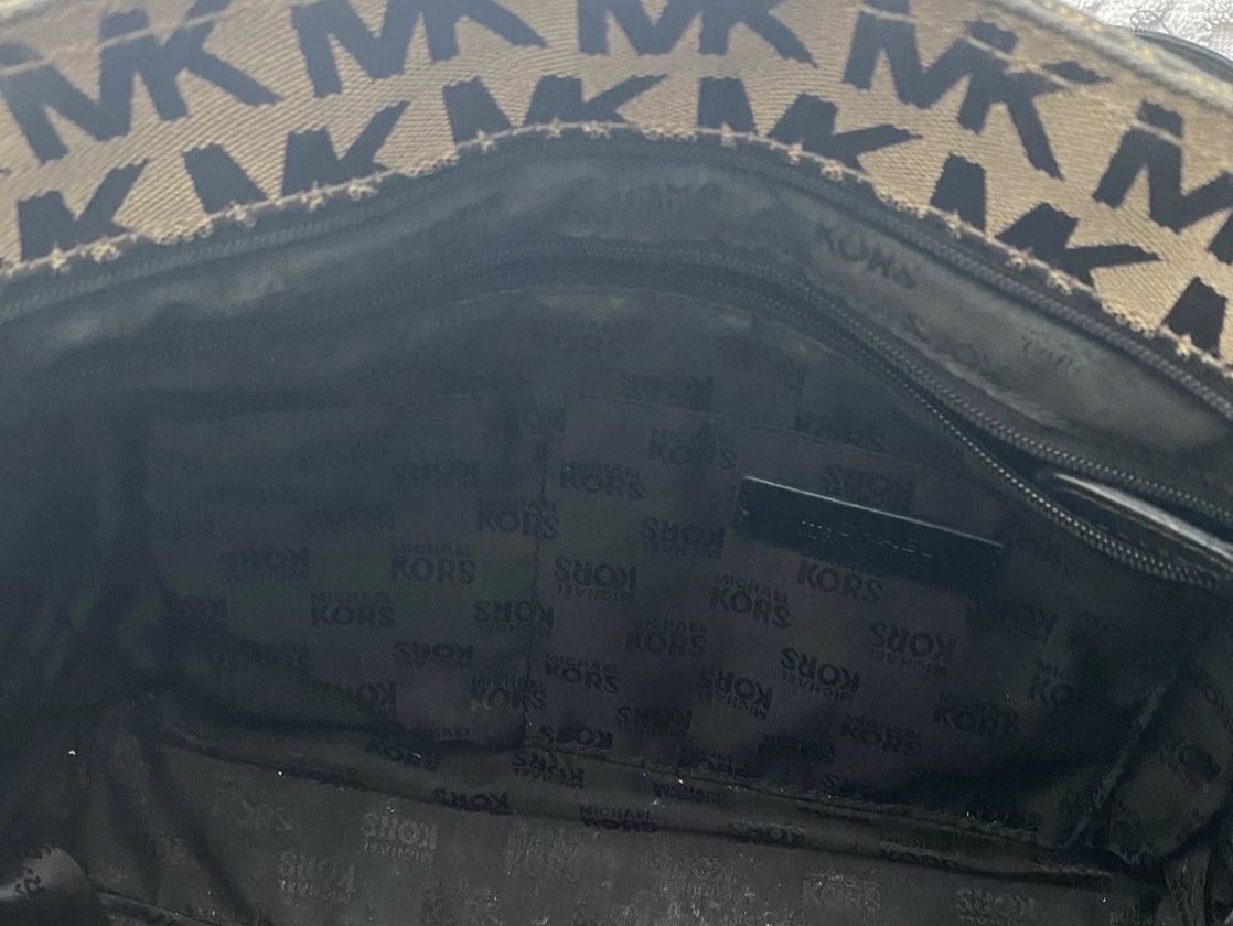 Borsa a tracolla Michael Kors Jet Set Chain MK Signature Jacquard Tote Bag