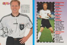 Bravo Sport 97 Karta kolekcjonerska Matthias Sammer Borussia Dortmund BVB z autografem