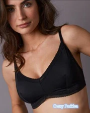 U-B2-5 Germany "Blancheporte Microfiber and Lace Triangle Bra Wire Free