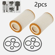 2PCS For Mercedes A 0001802609 OEMASSIVE CAR OIL FILTER Cartridge with O rings