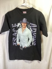 Trace Adkins 2010 Tour Black Medium Cotton Made in USA T Shirt T20