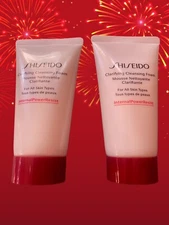 2 Shiseido Clarifying Cleansing Foam  1.8oz/50ml New