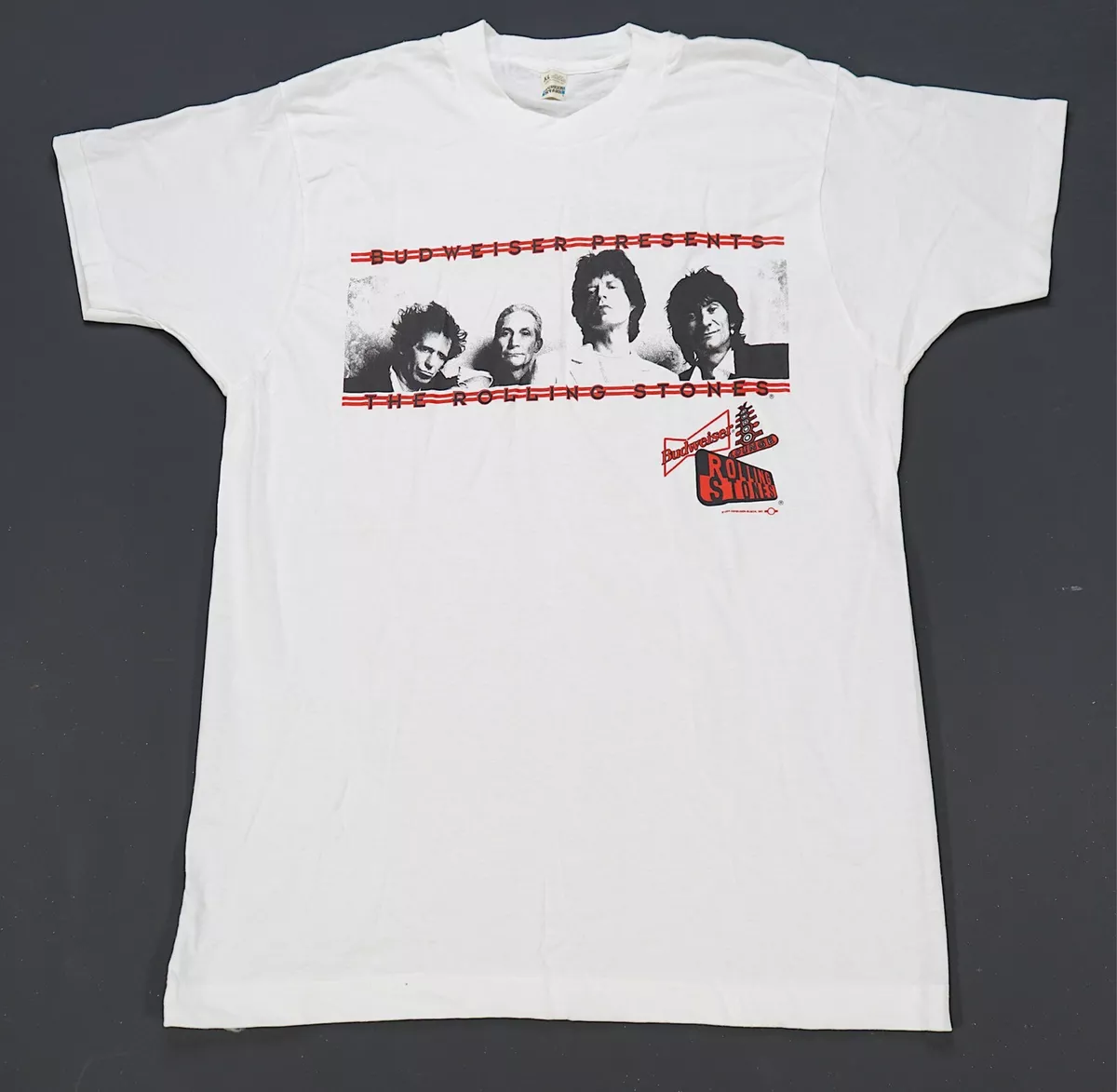 Rare Vintage The Rolling Stones Budweiser Presents 1994 Tour T Shirt 90s Band XL