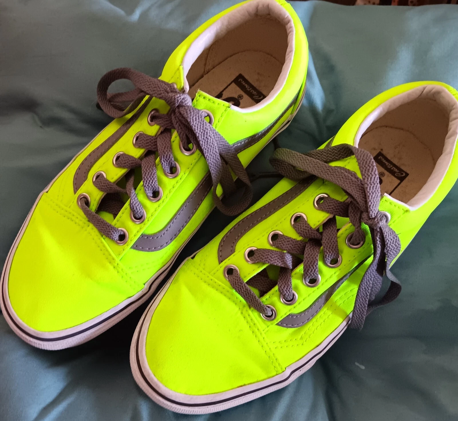 Vans Off The Wall giallo fluorescente US uomo taglia 5 donna taglia 6 5 Vans #721454