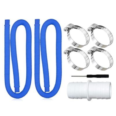 #ad 2 Piece 1.25 Inch Pool Hose 39 Inch Long Accessory Pool Pump Hose for Pool Fi...