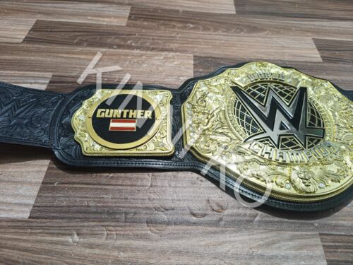 World Heavyweight Championship Title Belt 6mm 2 set of Side Plate of your choice - Picture 7 of 14