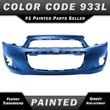 New Painted Wa933l Blue Front Bumper Cover For 2012-2016 Chevrolet Sonic 12-16