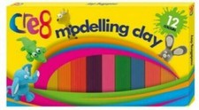 12 Colours Modelling Clay Strips Art Craft Plasticine Party For Children Kids UK
