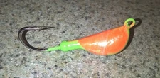 10 BANANA Blackfish Jigs Green w/orange TOG Jig Heads Tautog T&A JIGS 