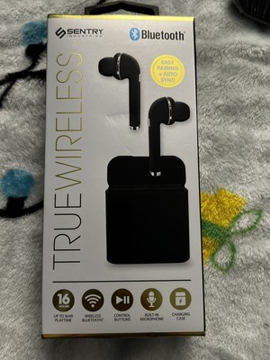 Sentry Wireless Earbuds, BT979, 080068549796, Black