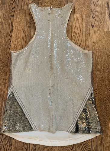 All Saints Jada Sequins Vest Top Uk 8 - Picture 8 of 14