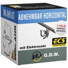 GDW Anhängerkupplung abnehmbar für VW Golf VI Cabrio mit 7polig spezi.