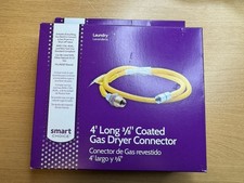Smart Choice 4 Feet long 3/8 inch Coated Gas Dryer Connector Brand New Kit 