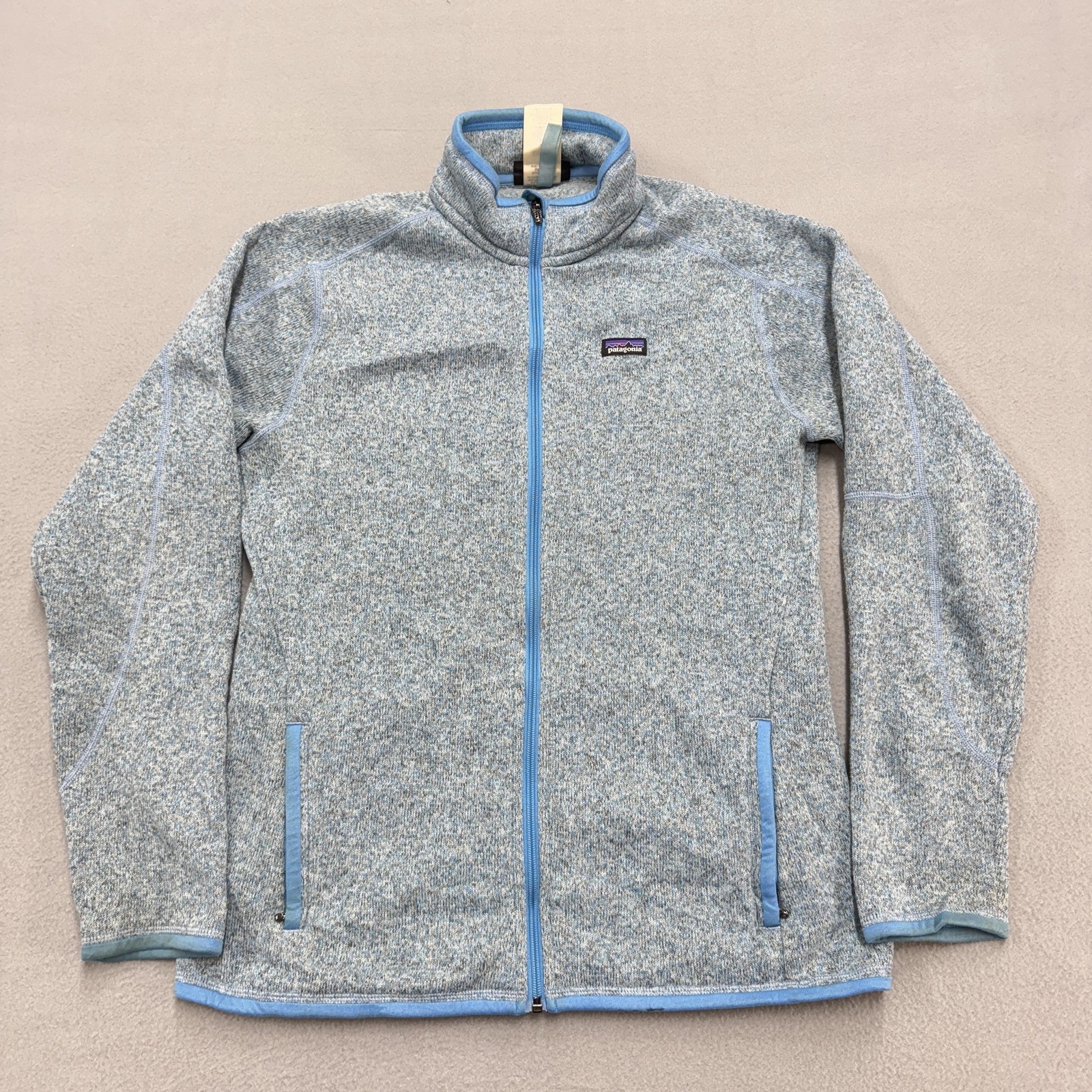 Patagonia Jacket Womens Large Blue Gray Better Sweater Fleece Full Zip Outdoor