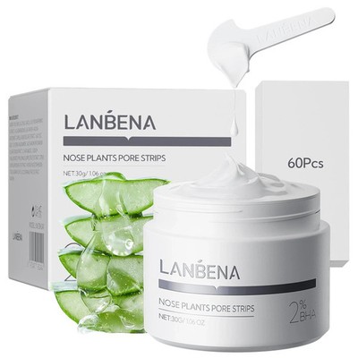LANBENA Blackhead Remover 2pc - Peel off Mask for Nose & Face, Blackhead Removal