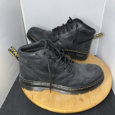 Dr. Martens Men Size 11 Women 12 JY004 Combs Leather Black Leather Lace Up Boots