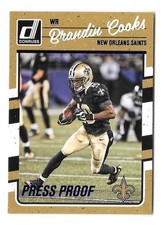 2016 DONRUSS NFL FOOTBALL #191 BRANDIN COOKS BLUE PRESS PROOF PARALLEL,SAINTS