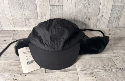 NWT BOGNER Folding Cap in Black Hat Cap New Folding Hat Mens Size Small