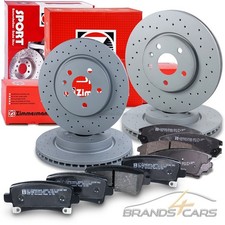 ZIMMERMANN SPORT-BREMSSCHEIBEN +BELÄGE VORNE+HINTEN FÜR OPEL INSIGNIA A SAAB 9-5