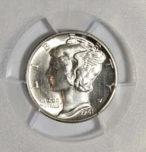 1941-D Mercury Dime MS66 FB PCGS Blue Label