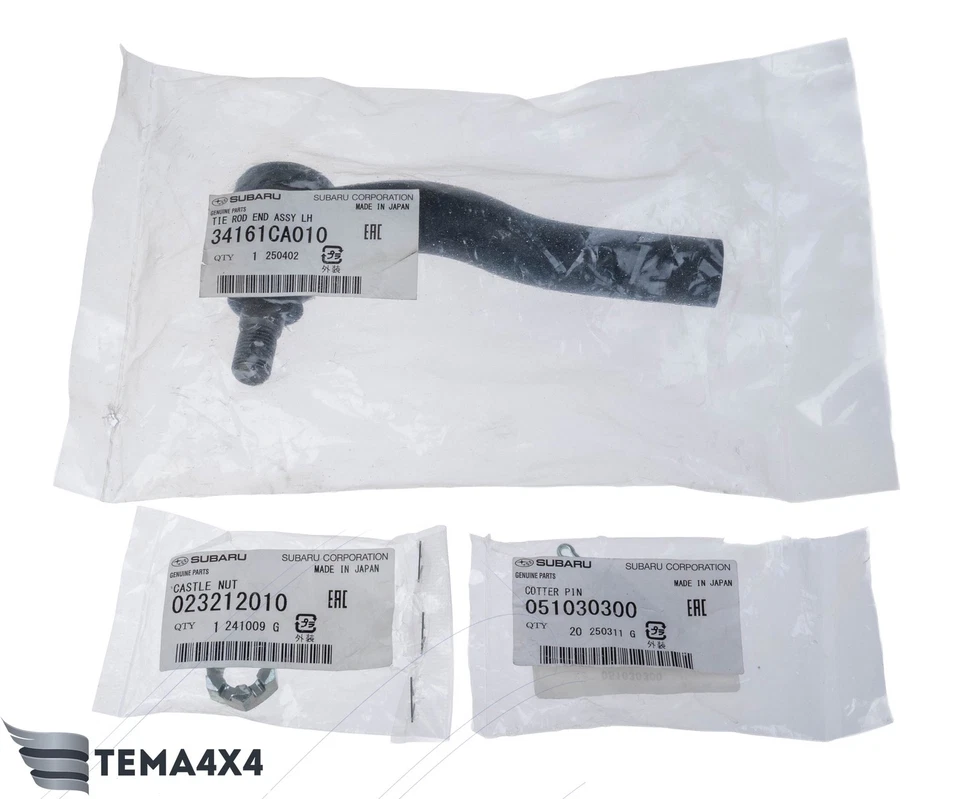 Extremidade de haste de amarração de direção externa esquerda original do fabricante para Subaru BRZ Scion FRS 34161CA010 - Imagem 3 de 3