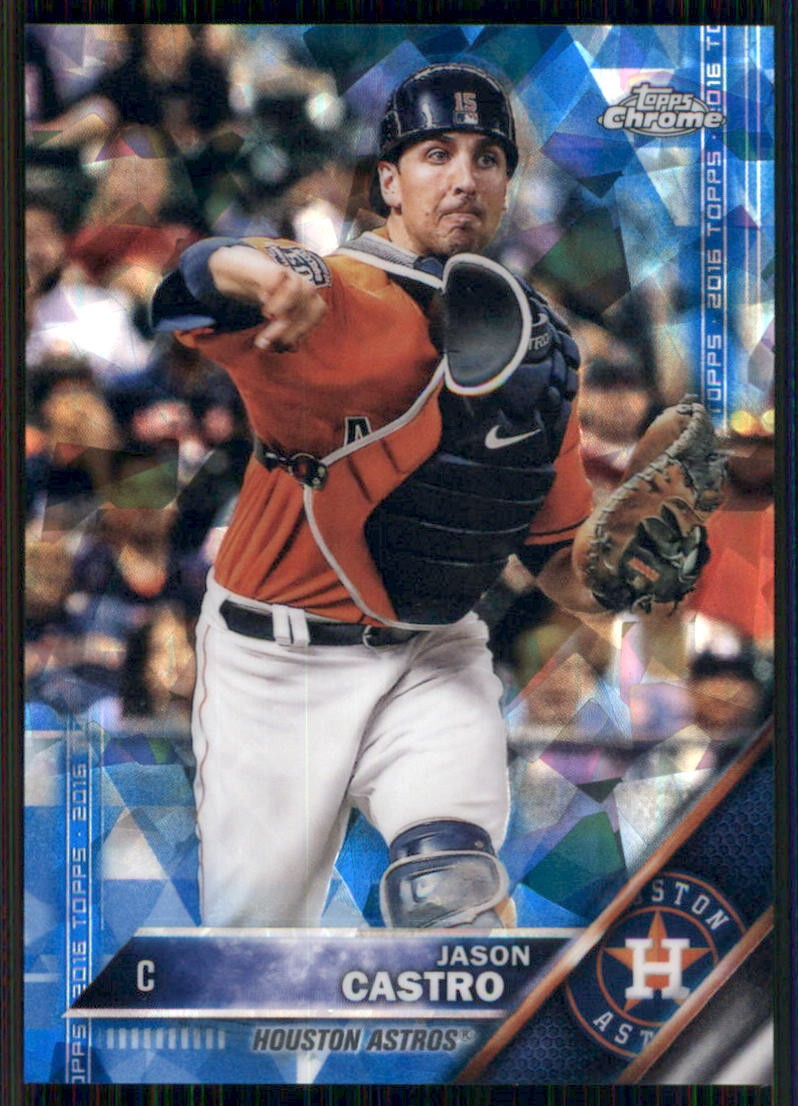 2016 Topps #408 Jason Castro Chrome Sapphire 65th Anniversary Edition
