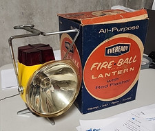 Eveready,  Fire Ball lantern with red flasher, In Box.  Union Carbide