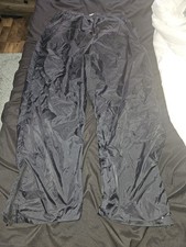 Vintage Nike Windbreaker Pants Youth 12-14 Large Black Lined Track Ankle Zip