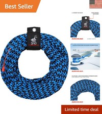 Heavy Duty UV Resistant Tow Rope for 1-6 Person Tubing Activities - 60ft