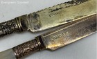 Four Mismatched Mother of Pearl Knives and Souvenir Spoon — photo 3