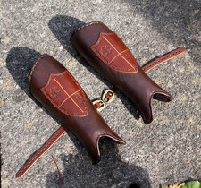 Greaves - Leather Armor Hand made for LARP and Cosplay