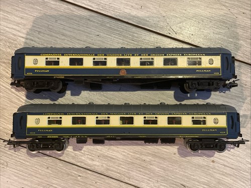 Wagons Voyageurs Troby HO - Lot De 3 Wagons-lits Pullman INOX - Occasion - Complets