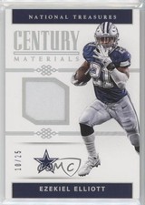 2017 National Treasures Century Materials Holo Silver 10/25 Ezekiel Elliott uk2