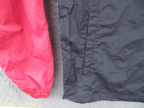 Neu mit Etikett Aeropostale Herren Large rot schwarz Nylon Windbreaker Jacke - Bild 6 von 16