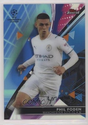 2021-22 Topps Finest UEFA Champions League 36/99 Phil Foden #3 n0c