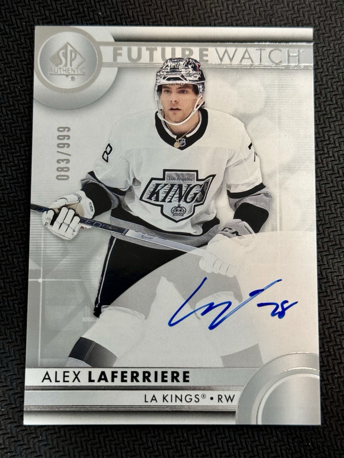2023-24 SP Authentic Alex Laferriere Rookie Future Watch Auto /999 LA Kings RC