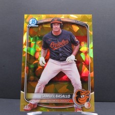 Samuel Basallo - 2025 Bowman Chrome Sapphire Gold 30/50 - #BCP-109
