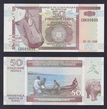Burundi Banknote 50 FRANCS 1999 P.-36b FDS/UNC