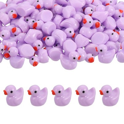 Mini Resin Ducks, Cute Tiny Ducks to Hide(Purple, Pack of 120)