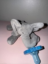 WubbaNub Infant Newborn Soothie Pacifier Soft Plush Toy Elephant