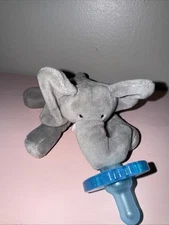 WubbaNub Infant Newborn Soothie Pacifier Soft Plush Toy Elephant