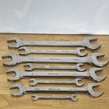 Snap On Sae Large Double Open End Wrench Set 38 To 1-14 7pc Usa Read
