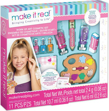 : Work of Art Cosmetic Set - 11Pc Makeup Kit, Paint-Shaped Eyeshadow Palette, Li